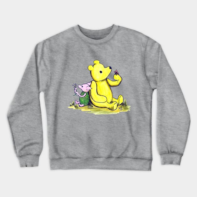 Winnie the Pooh and Piglet Crewneck Sweatshirt by Alt World Studios